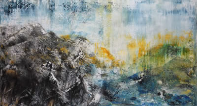 Landscape, 2022, 90 x 160 cm, oil on canvas